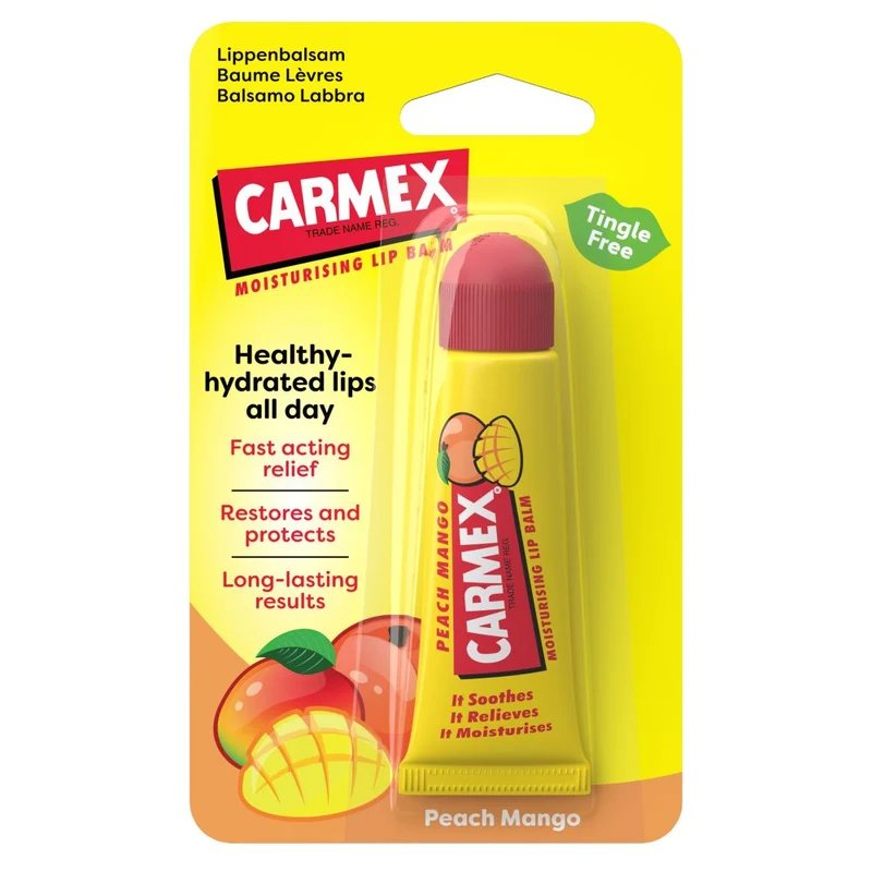 Carmex Lip Balm Peach Mango Tube 10 gram