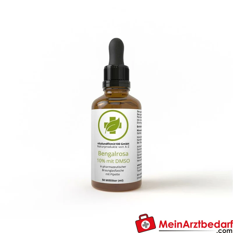 Bengalrosa 10% Lösung mit DMSO 10% Ph. Eur. 50 ml