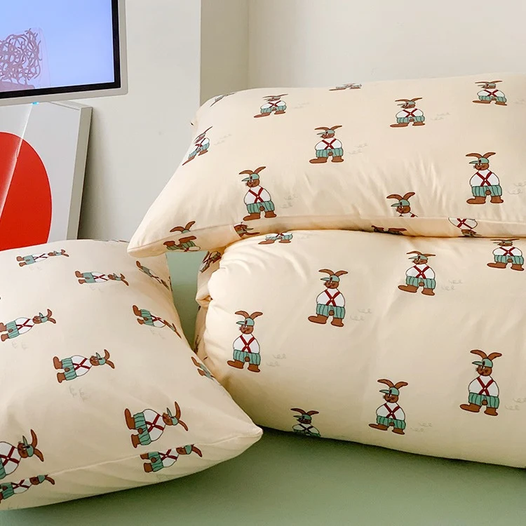 Baby- und Kinderbettwäsche-Set aus weichem Baumwoll-Perkal mit fröhlichem Elefantenmotiv