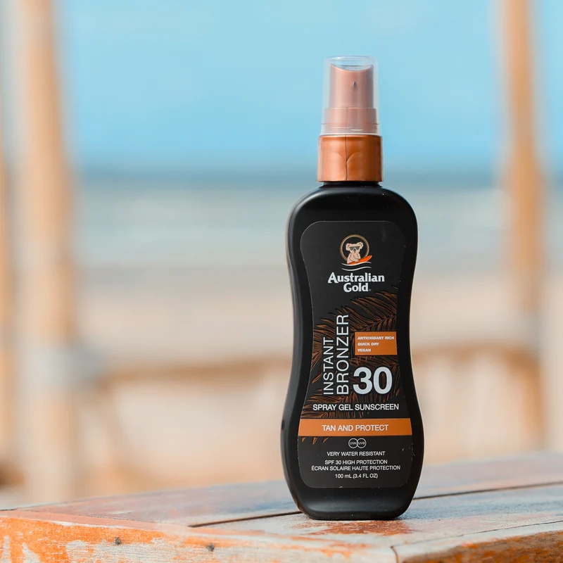 Australisches Gold SPF30 Sprühgel + Bronzer