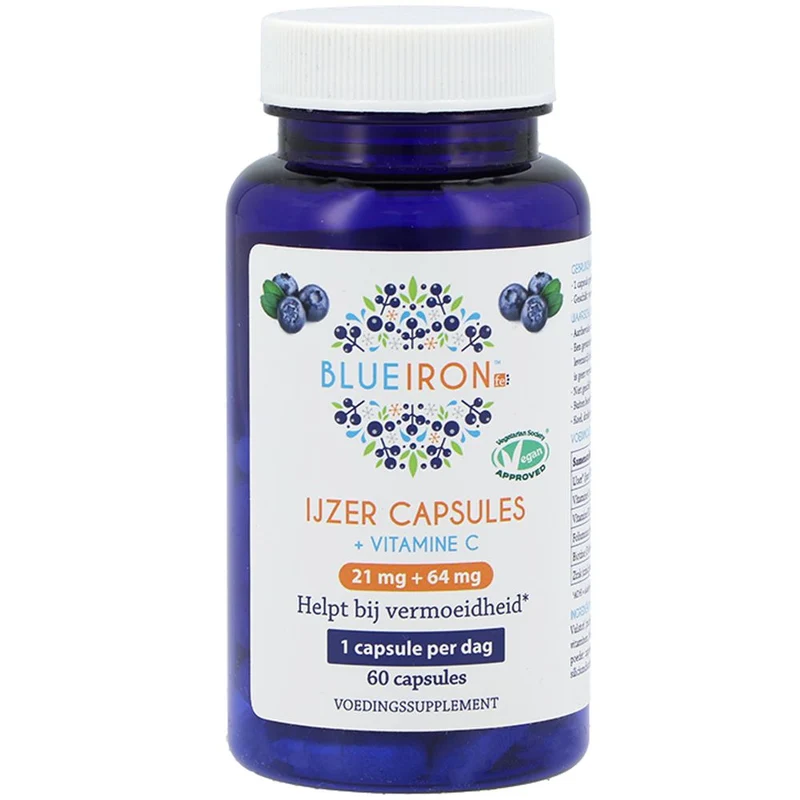 Blue Iron Ijzer & Vitamine C 60 vcaps