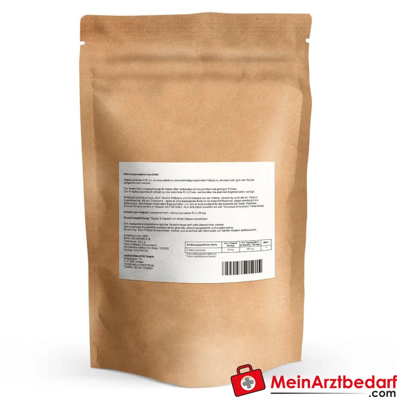 R-Alpha-Liponsäure Kapseln 50 mg (R(+)-ALA) 100 Stück