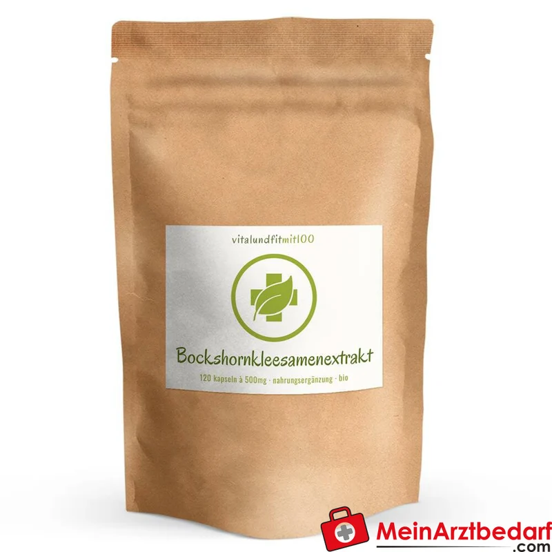 Bockshornklee Extrakt 500 mg Kapseln 120 Stück vegan 50% Saponine