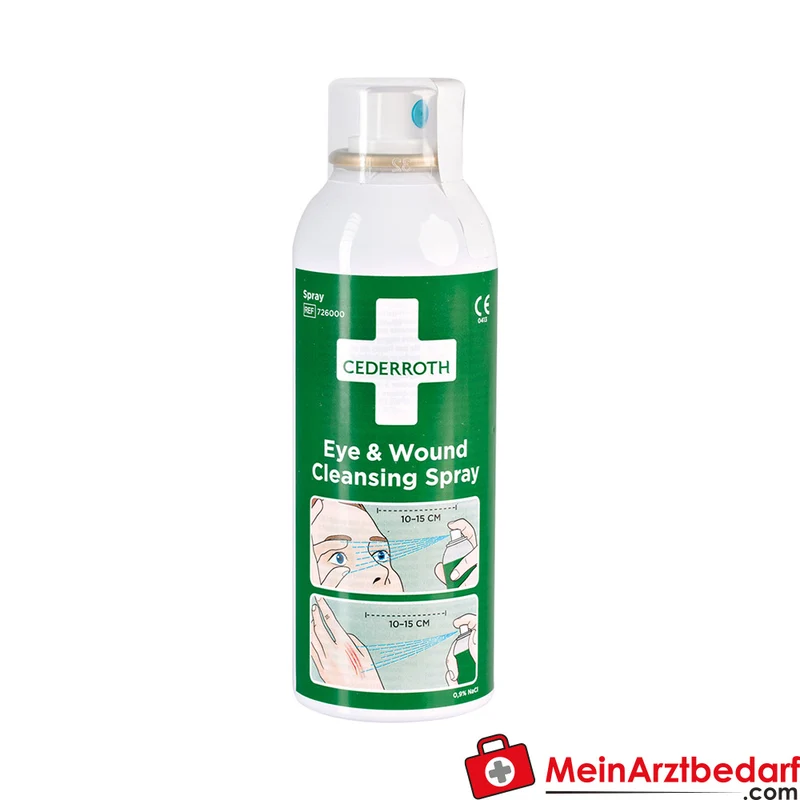 CEDERROTH Augen- und Wundreinigungsspray sterile Kochsalzlösung 0,9% NaCl 150 ml