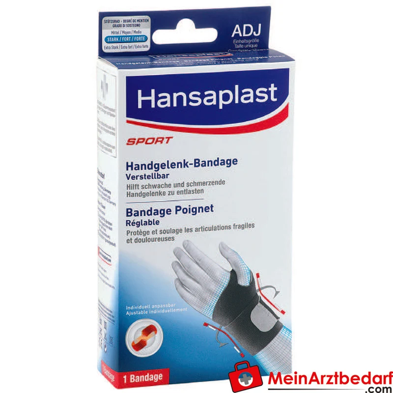 Hansaplast Protective Handgelenk-Bandage verstellbar 360 Grad Support Thermo-Tech