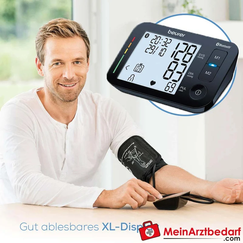Beurer BM 54 Bluetooth-Oberarm-Blutdruckmessgerät mit Speicherfunktion