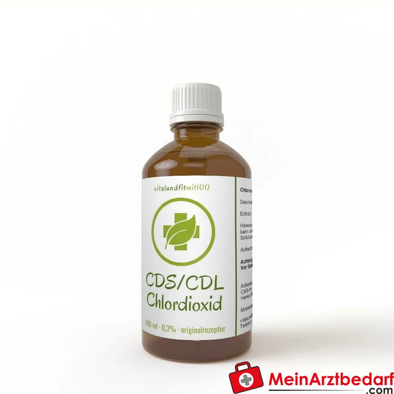 Chlordioxid-Lösung 0,3% Tropfflasche 100 ml Braunglas