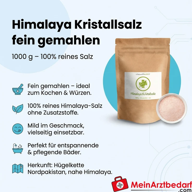 Himalaya Kristallsalz fein gemahlen 1 kg