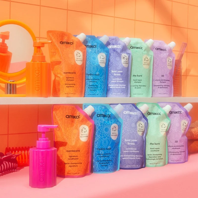 amika tritan nachfüllbare Shampooflasche 300ml
