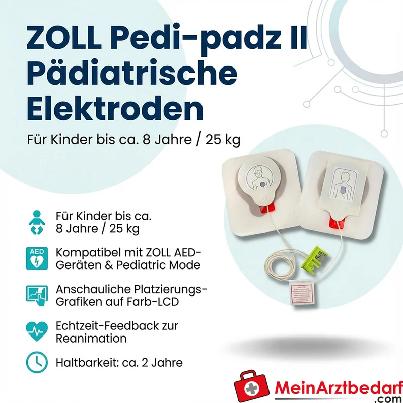 ZOLL Pedi-padz II pädiatrische Elektroden für Kinder bis 25 kg
