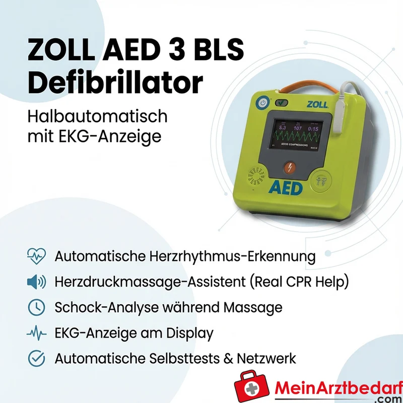 ZOLL AED 3 BLS Halbautomat mit EKG‑Anzeige