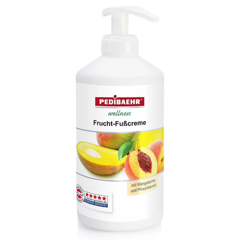PEDIBAEHR Frucht-Fußcreme mit Pumpe 500ml