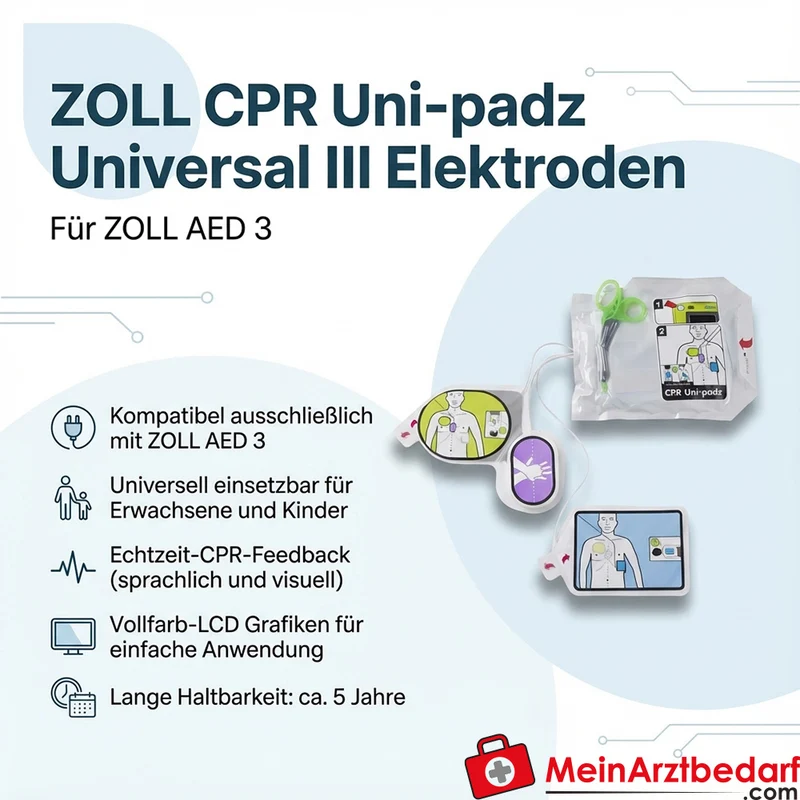 ZOLL CPR Uni-padz Universal III Elektroden für ZOLL AED 3
