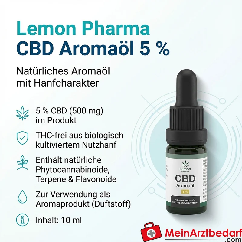 Lemon Pharma CBD Aromaöl 5% (500 mg) THC-frei