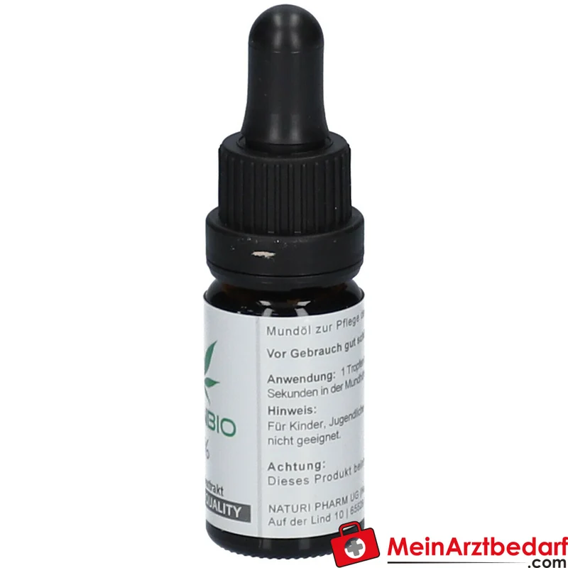 CANNBIO CBD 5% Cannabidiol Bio Hanf Vollextrakt Tropfen, 10 ml