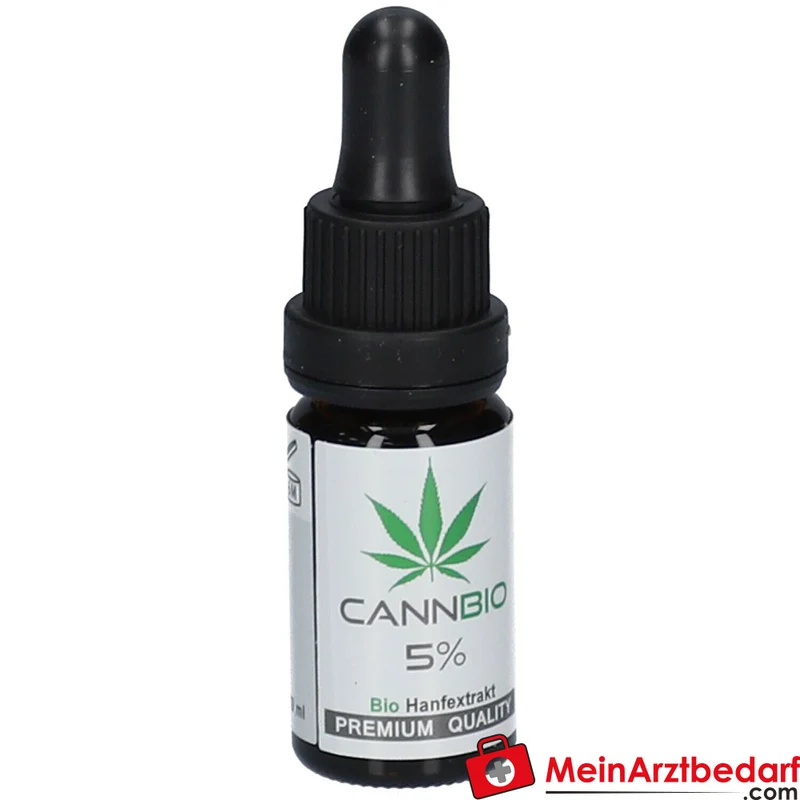 CANNBIO CBD 5% Cannabidiol Bio Hanf Vollextrakt Tropfen, 10 ml
