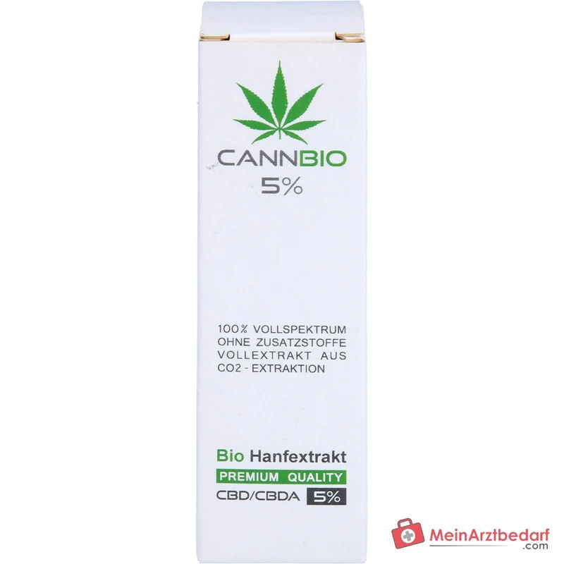CANNBIO CBD 5% Cannabidiol Bio Hanf Vollextrakt Tropfen, 10 ml
