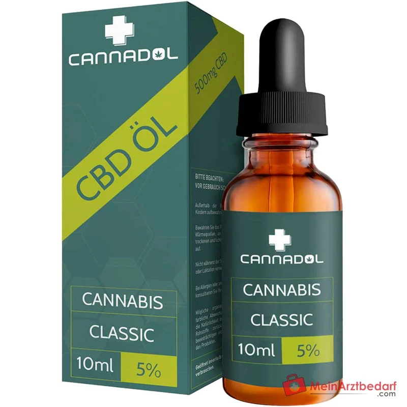 Cannadol Classic CBD Cannabidiol Hanfextrakt Tropfen 5%, 10 ml