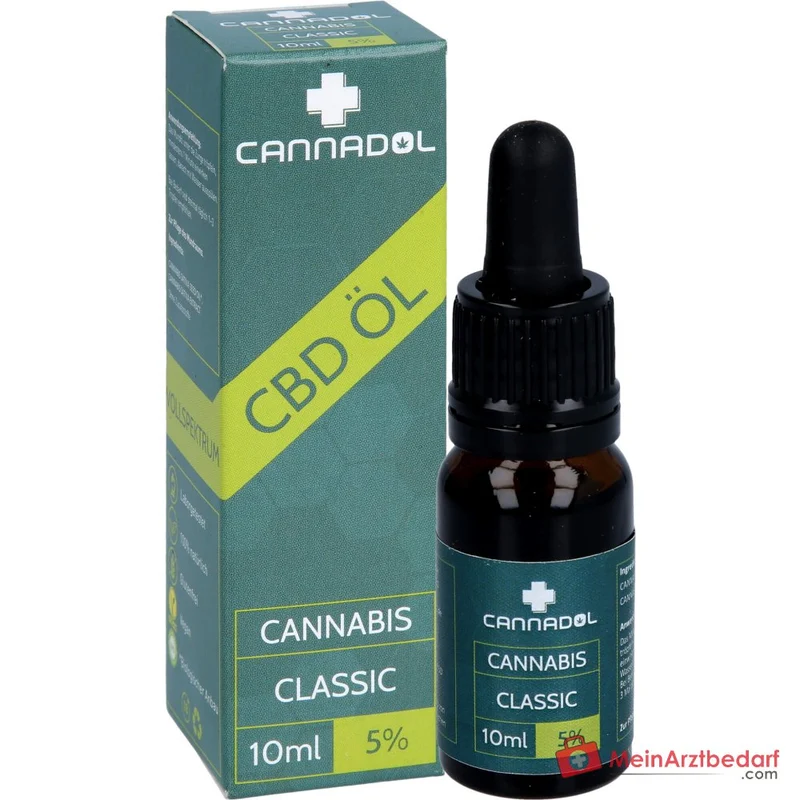 Cannadol Classic CBD Cannabidiol Hanfextrakt Tropfen 5%, 10 ml