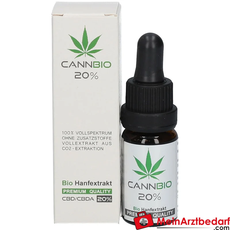 CannBio CBD 20% Cannabidiol Vollspektrum Hanfextrakt Tropfen, 10 ml