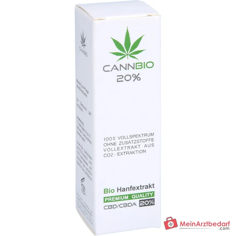 CannBio CBD 20% Cannabidiol Vollspektrum Hanfextrakt Tropfen, 10 ml