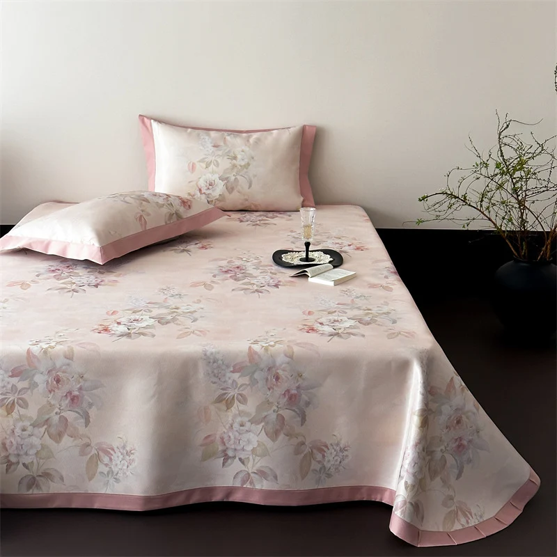 Bettwäschegarnitur aus feinem Baumwollsatin mit klassischem Toile-de-Jouy-Print und satiniertem Saum