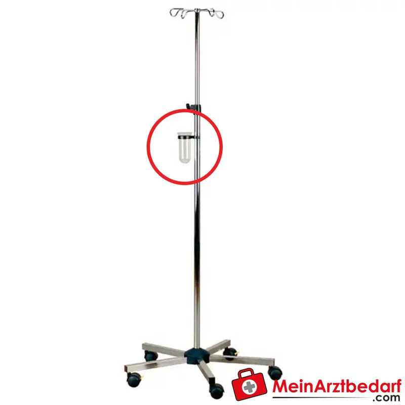 Abtropfglas passend für Servocomfort Infusionsständer (5‑Fuß) einzeln