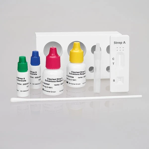 Cleartest light Strep-A, Teststreifen Pack: 5 Teste | Packung (5 Tests)