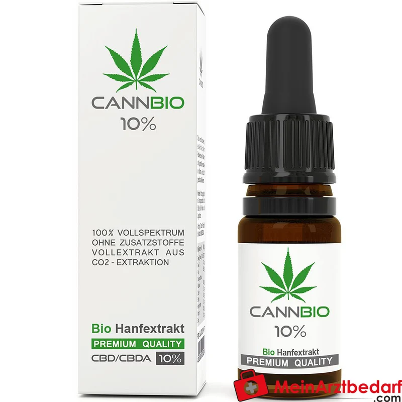 CANNBIO CBD 10% Bio Vollspektrum-Öl Tropfen