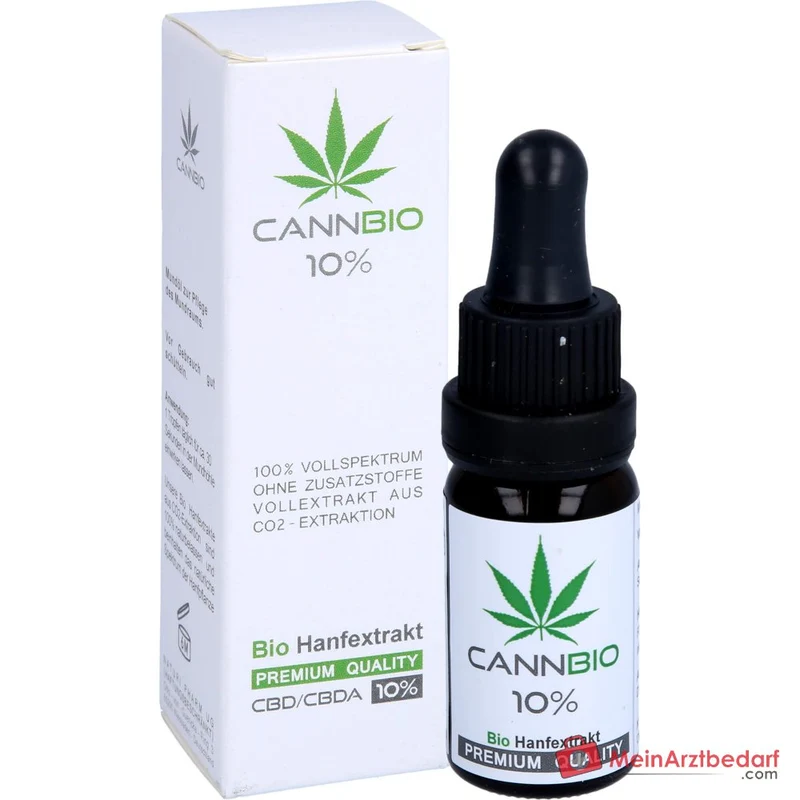CANNBIO CBD 10% Bio Vollspektrum-Öl Tropfen