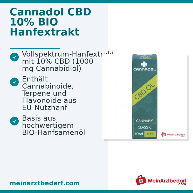 CANNADOL Cannabis Classic 10 % CBD Mundöl