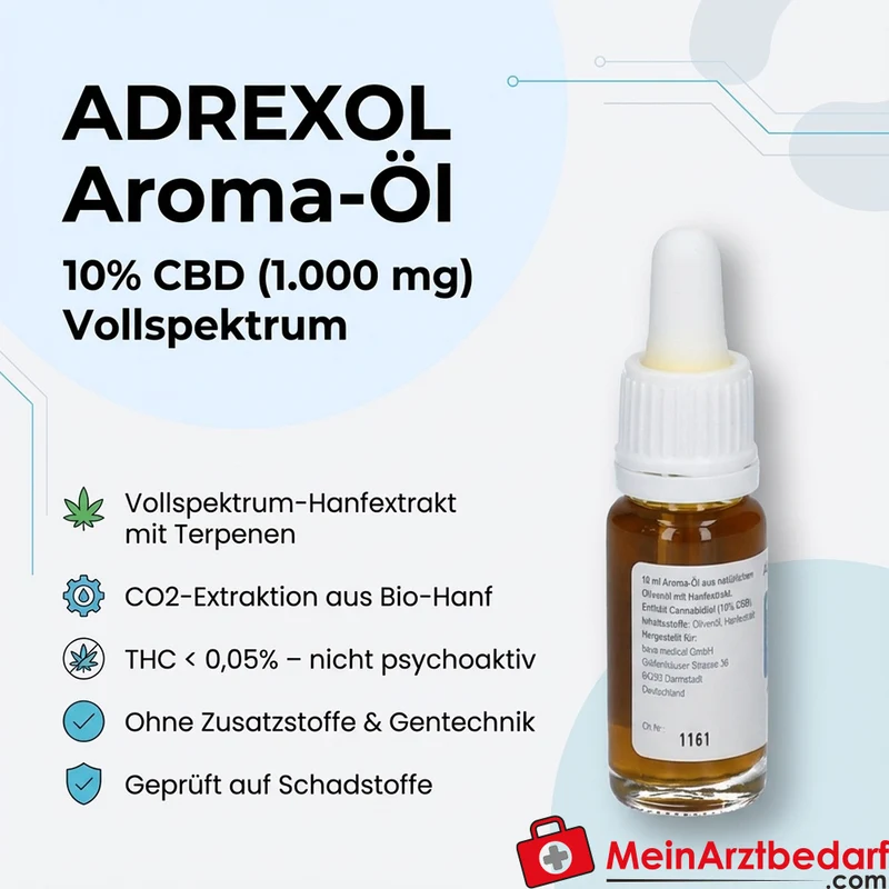 ADREXOL Aroma-Öl 10% CBD (1.000 mg) Vollspektrum