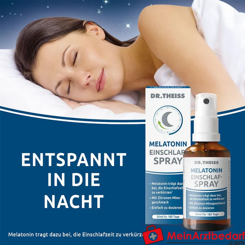 Dr. Theiss Melatonin Einschlaf-Spray Melatonin / Passionsblumenextrakt Mundspray, 50 ml