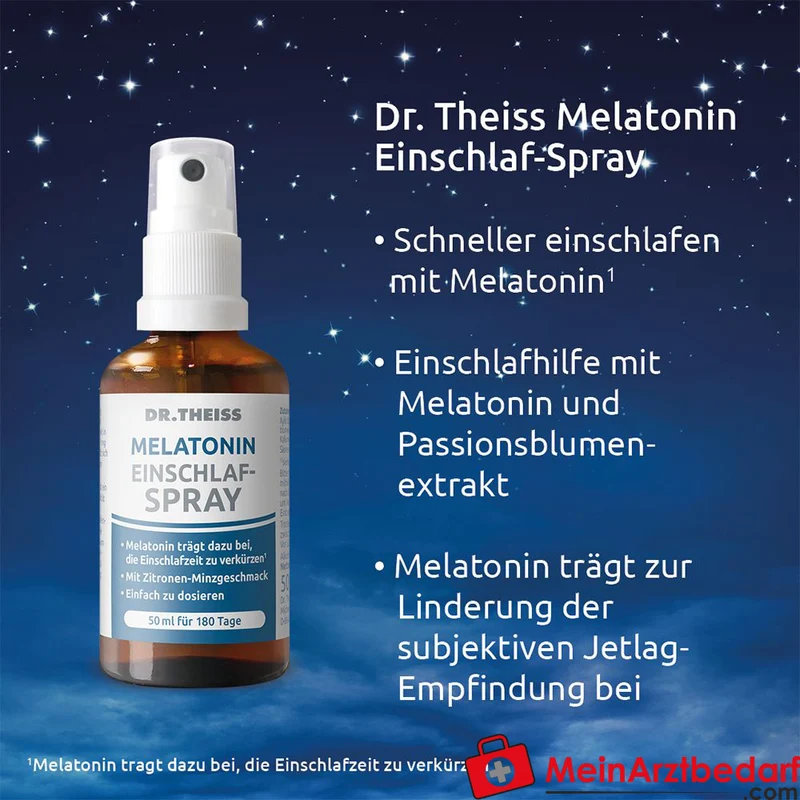 Dr. Theiss Melatonin Einschlaf-Spray Melatonin / Passionsblumenextrakt Mundspray, 50 ml