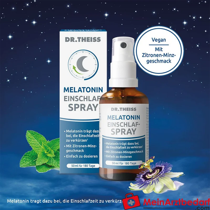 Dr. Theiss Melatonin Einschlaf-Spray Melatonin / Passionsblumenextrakt Mundspray, 50 ml