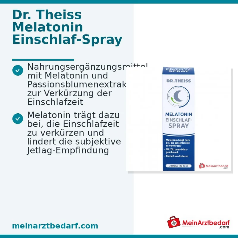 Dr. Theiss Melatonin Einschlaf-Spray Melatonin / Passionsblumenextrakt Mundspray, 30 ml