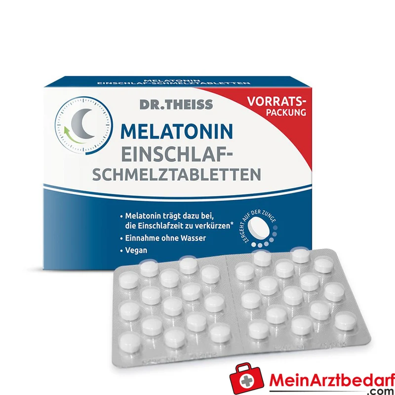 Dr. Theiss Melatonin Einschlaf-Schmelztabletten 1 mg, 90 St.