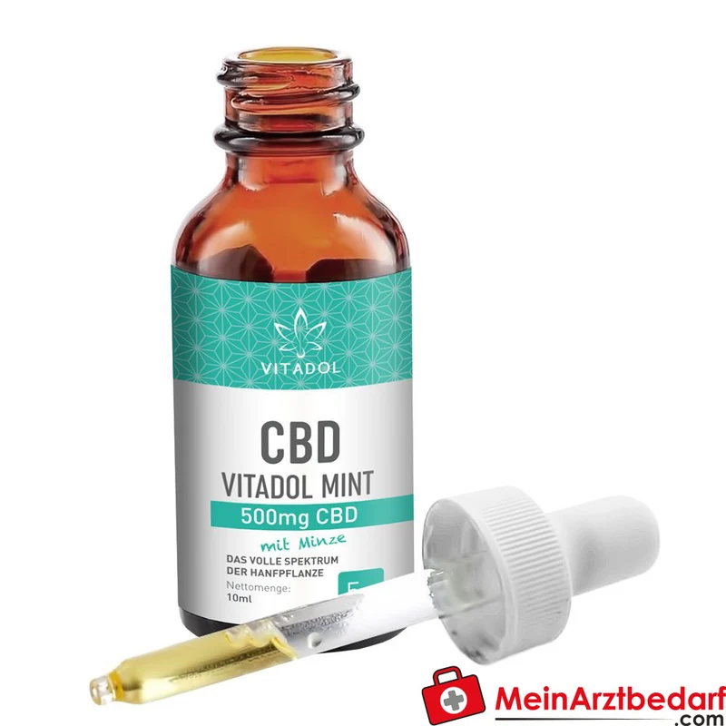 VITADOL Mint 5% CBD Vollspektrum-Öl 10 ml 500 mg