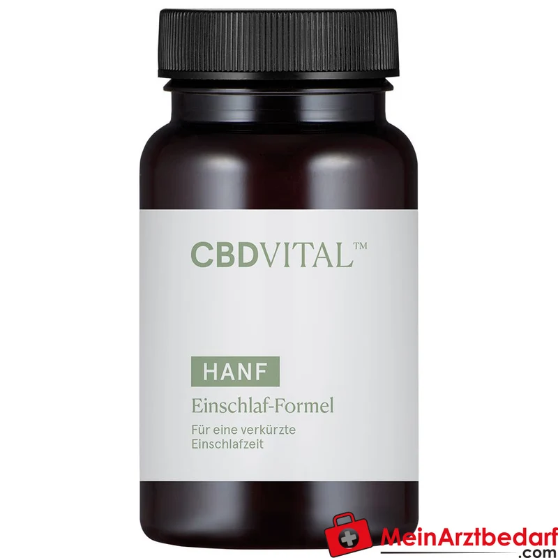 CBD VITAL Hanf Schlaf-Formel Melatonin 1 mg + L‑Tryptophan 250 mg Kapseln 60 Stück