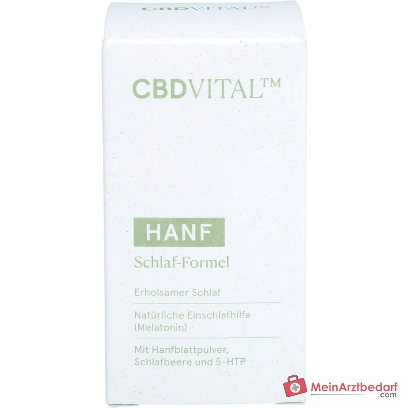 CBD VITAL Hanf Schlaf-Formel Melatonin 1 mg + L‑Tryptophan 250 mg Kapseln 60 Stück