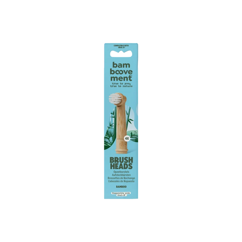 Bamboovement Oscillerende Opzetborstel Oral B 4 stuks