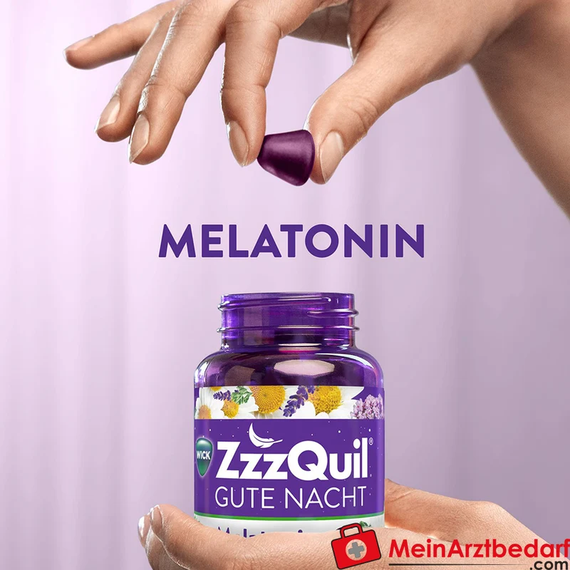 WICK ZzzQuil Gute Nacht Melatonin 1 mg Weichgummis 30 Stück