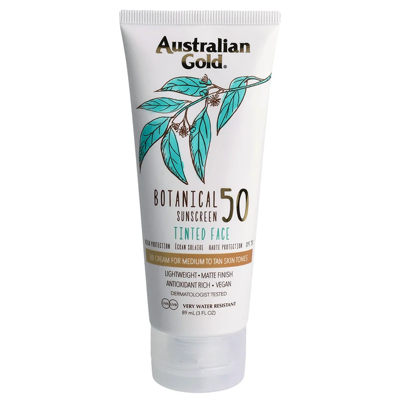 Australian Gold SPF50 Botanical Tinted Face Medium 89ml
