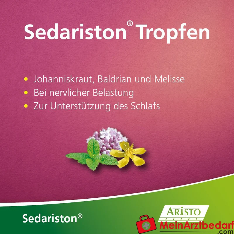 Sedariston Tropfen Auszüge aus Baldrian, Johanniskraut und Melisse