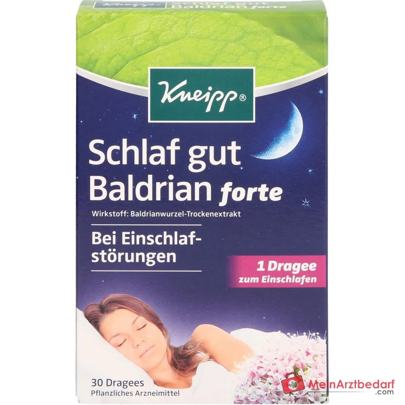 Kneipp Schlaf gut Baldrian forte 450 mg Baldrianwurzel‑Trockenextrakt überzogene Tabletten