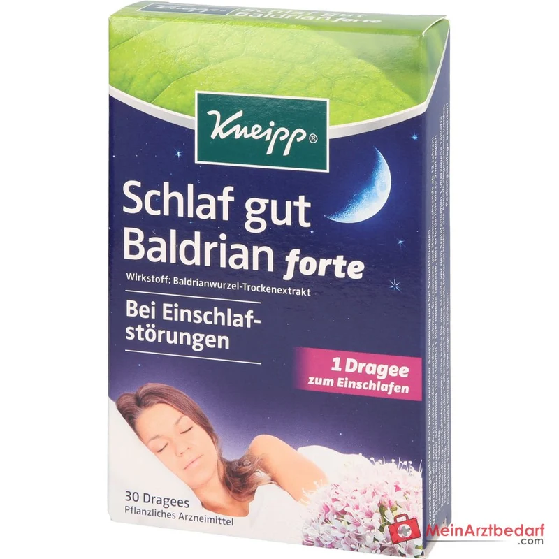 Kneipp Schlaf gut Baldrian forte 450 mg Baldrianwurzel‑Trockenextrakt überzogene Tabletten