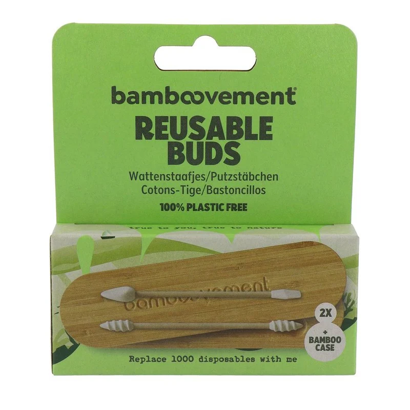 Bamboovement Herbruikbare Wattenstaafjes 2 stuks