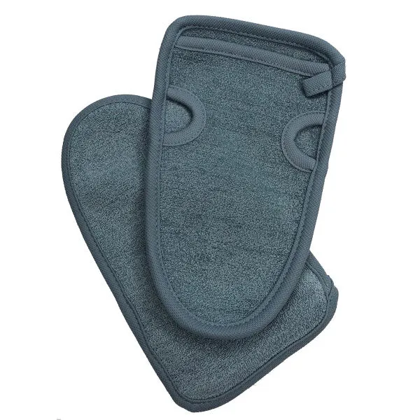 bdr Bambus-Peeling-Handschuh grau