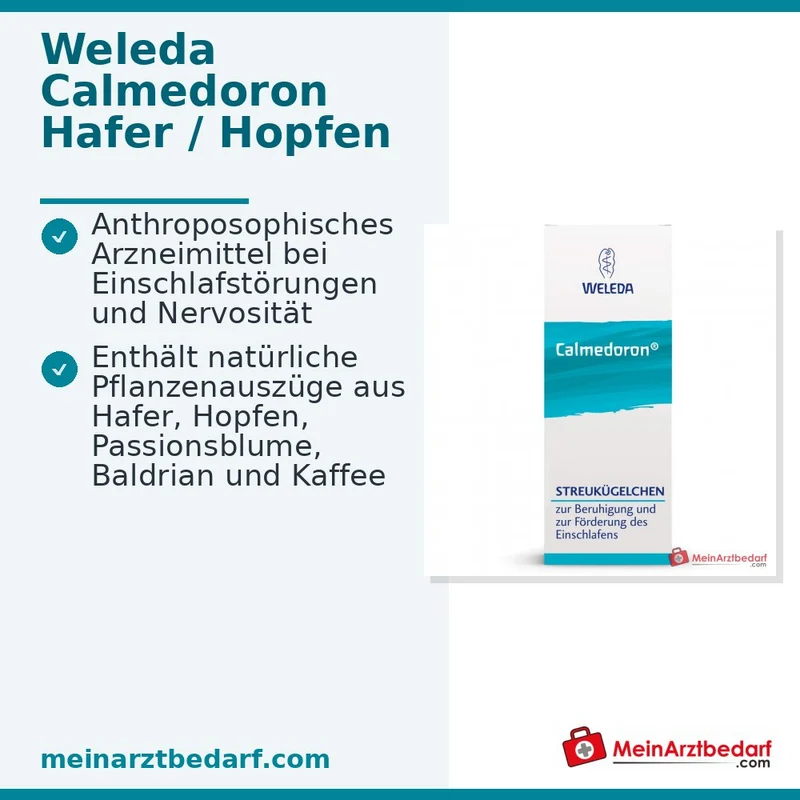 Calmedoron® Streukügelchen Baldrian 30 mg mit Hopfen, Passionsblume und Coffea D60