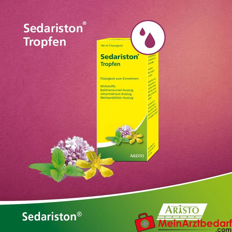 Sedariston Tropfen Auszüge aus Baldrian Johanniskraut Melisse